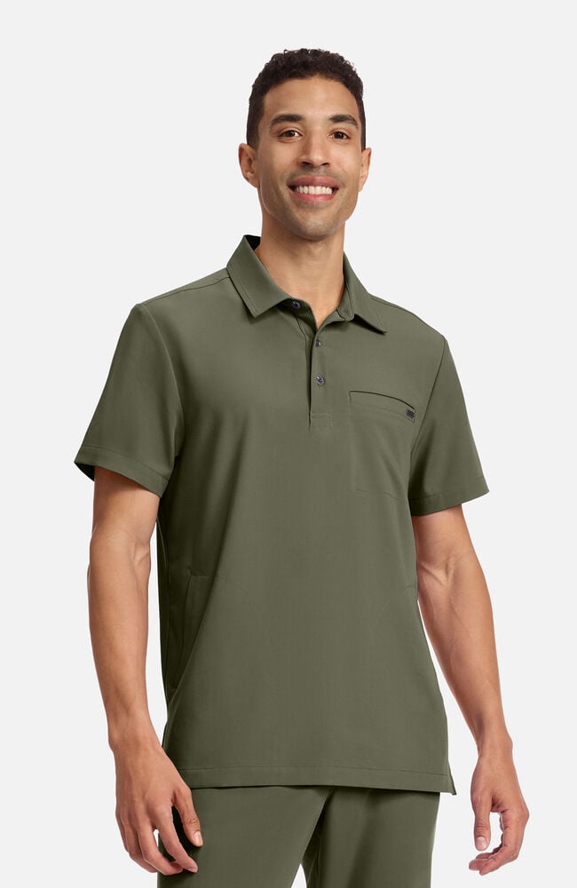 Men's Aidan Polo Scrub Top – Healing Hands