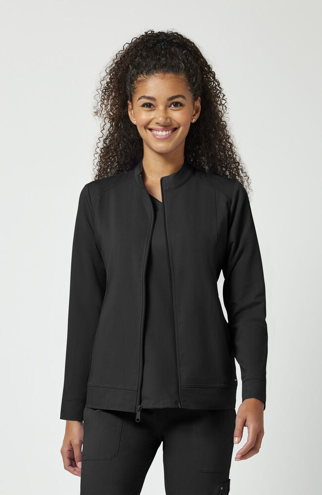 Women's Dakota Zip Front Scrub Jacket – Healing Hands