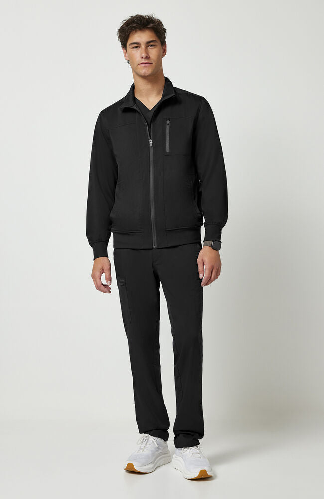 Men's Jonathan Bomber Solid Scrub Jacket – Healing Hands