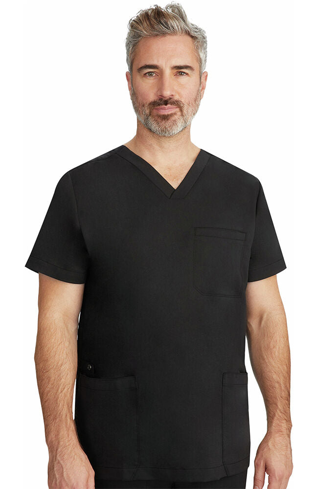 Men's Jake V-Neck Solid Scrub Top – Healing Hands