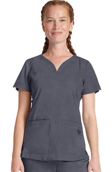 Purple Label by Healing Hands Women's Jean Scrub Top