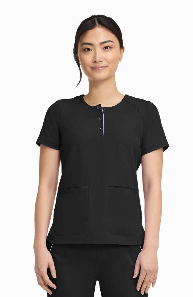 Healing Hands | Women's Joy Henley Crew Neck Scrub Top