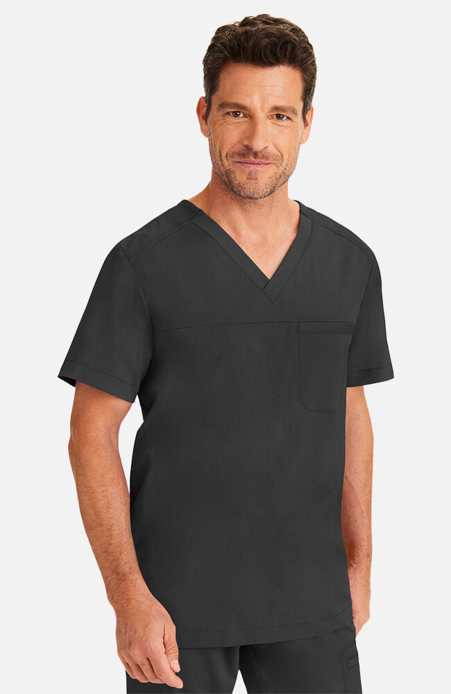 Men's Justin V-Neck Solid Scrub Top – Healing Hands