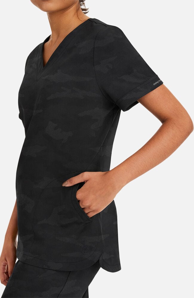 Women's Joy V-Neck Camo Scrub Top – Healing Hands