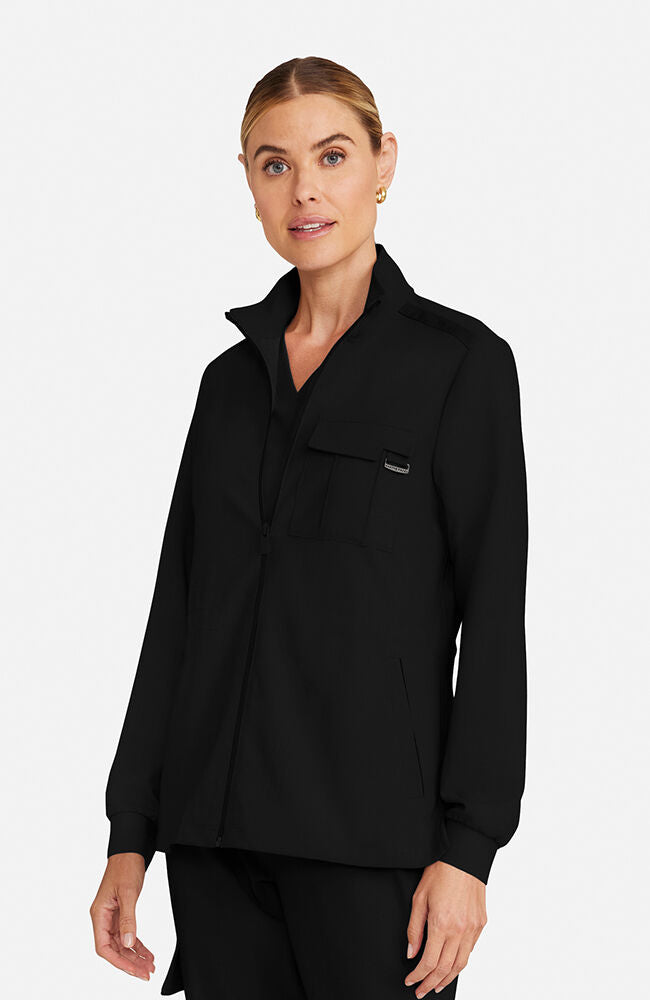 PUR hand cutworkベスト Women's Brooks Utility Scrub Jacket – Healing Hands