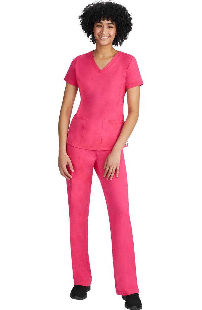 HH Works by Healing Hands Women's Monica V-Neck Solid Scrub Top ...