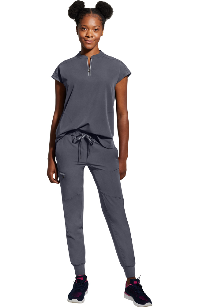 360 by Healing Hands Women's Sandy Zip Mandarin Collar Top/Naya Jogger Pant